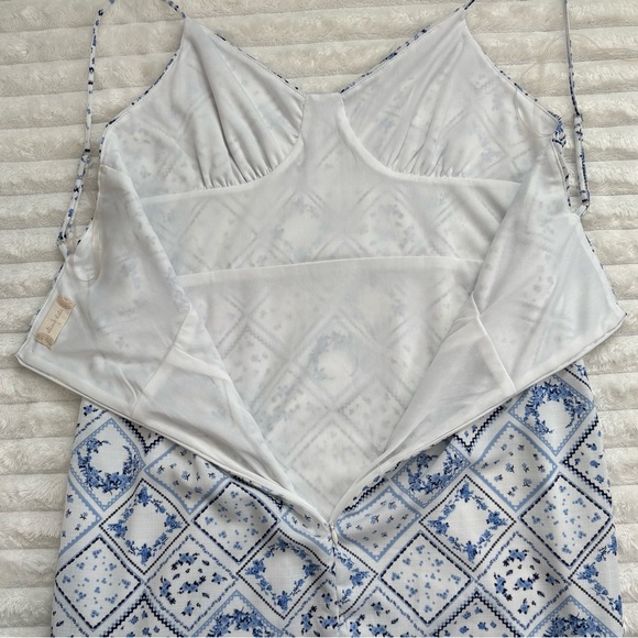 ALTAR’D STATE Mini Dress Blue and White Patterned Large - Picture 6 of 8